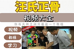 汪氏正骨整脊手法中医视频教程