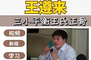 王遵来王氏三小平衡中医正骨视频教程