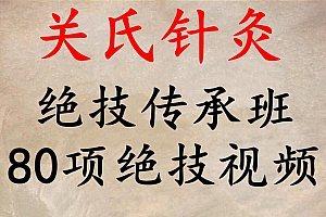 关银关氏针灸绝技传承班中医视频教程80集完整版